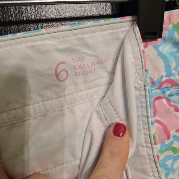 Lilly Pulitzer The Callahan Shorts In Lobster Roll Size 6 - Picture 3 of 6